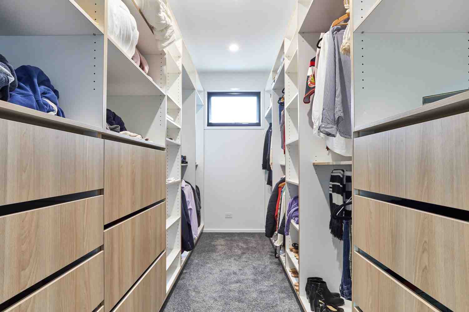 luxurious walk-in robe from the Aroona Avenue, Buddina project - custom walk in wardrobe