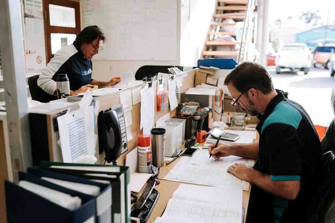 our team at work