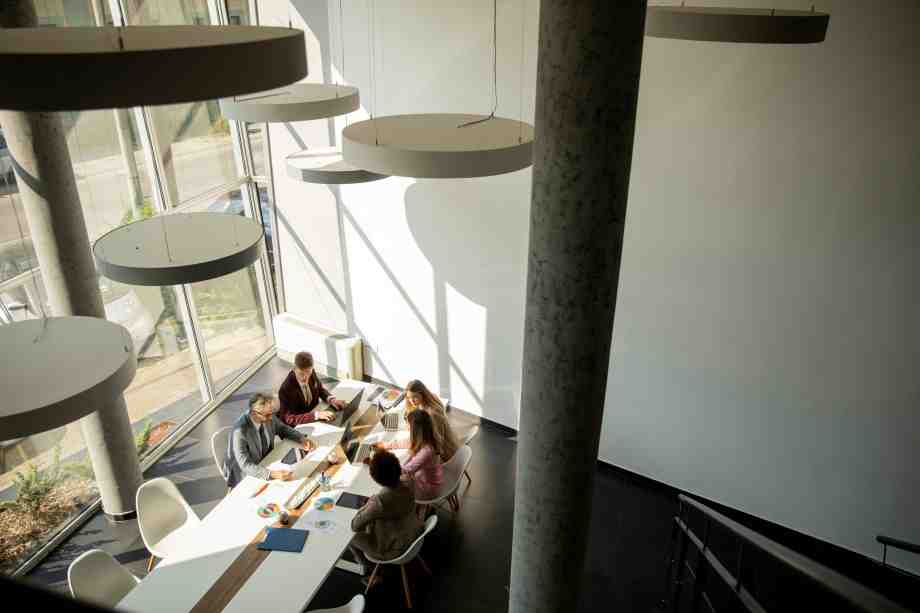 Sharp, defined light beams in a museum - Types of Natural Lighting in Architecture
