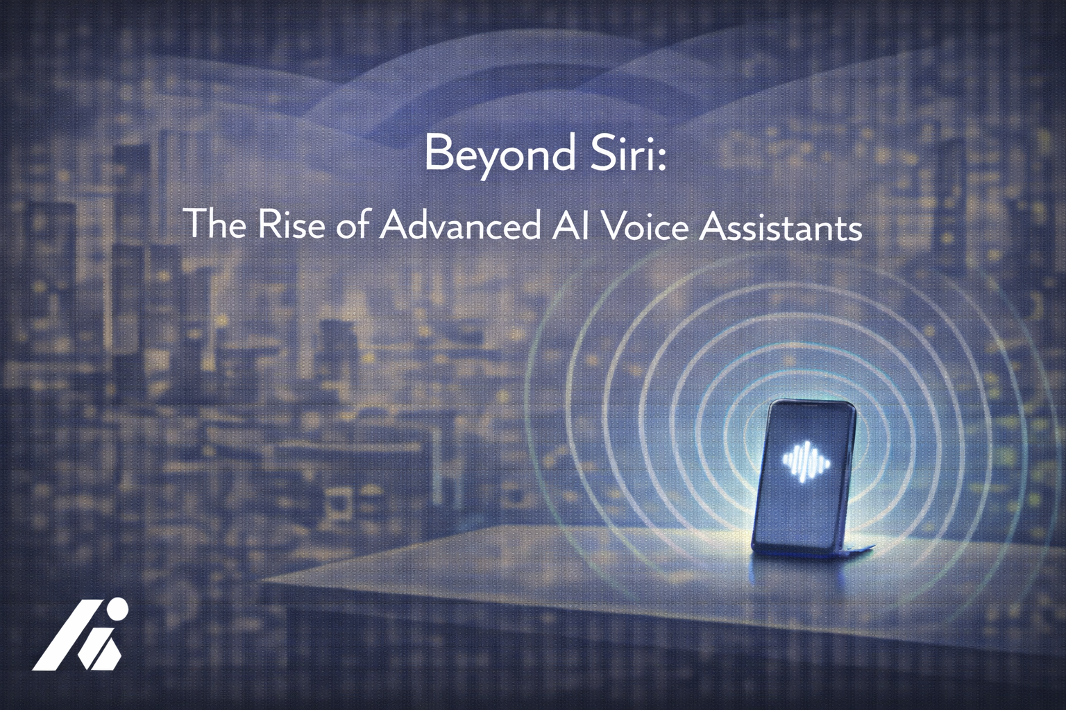 AI voice assistant interface on modern device - AI voice assistant