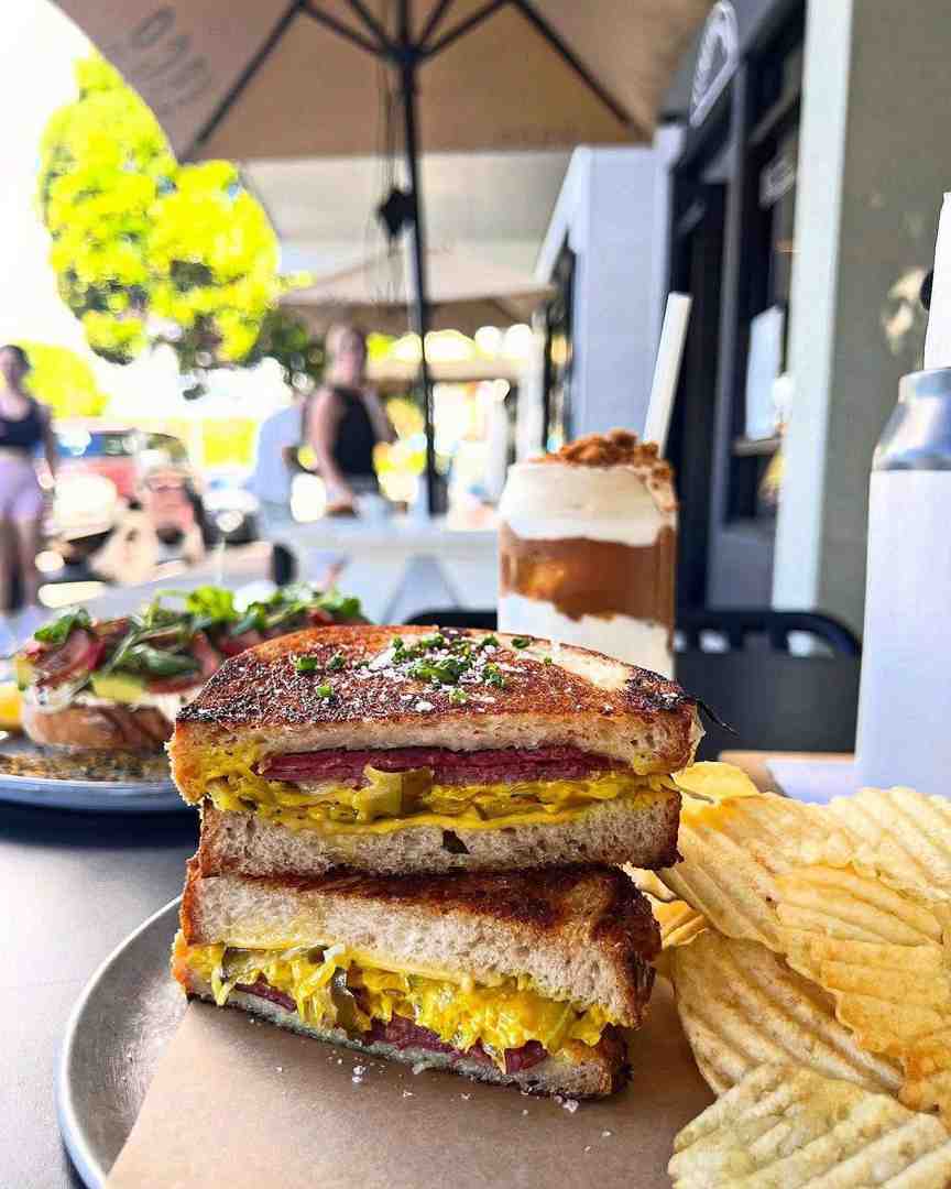 Flinders Lane Cafe Reuben Sando - Freshly made sandwiches
