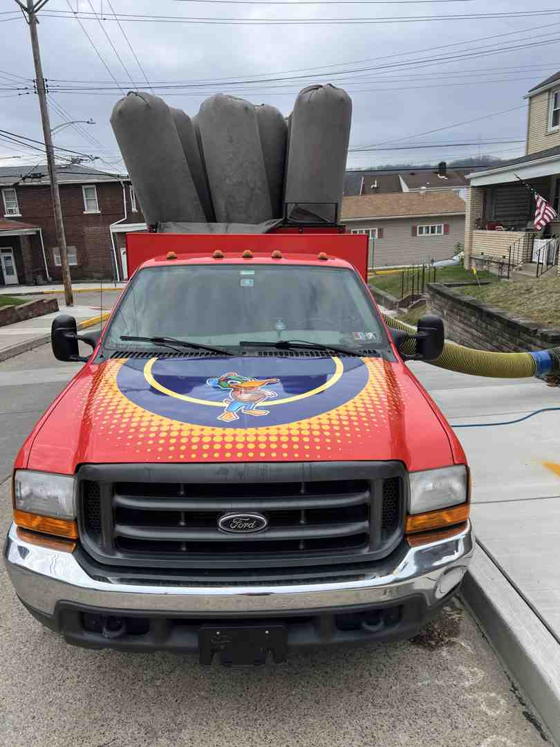 Image of a certified technician's badge or van logo - duct cleaning Hancock County