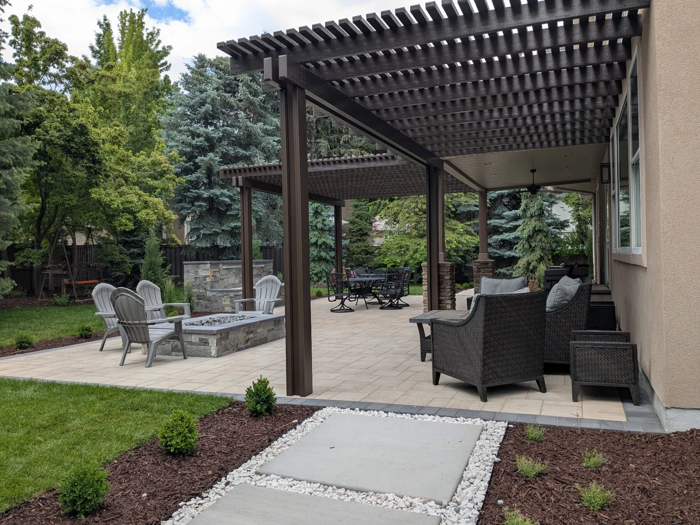 20x20 carport being used as a covered patio and outdoor entertainment area - 20x20 carport installed 20x20 carport being used as a covered patio and outdoor entertainment area - 20x20 carport installed