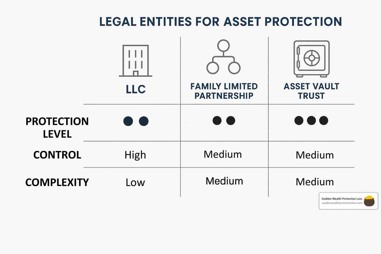legal entities comparison - asset protection concepts and strategies for protecting your wealth
