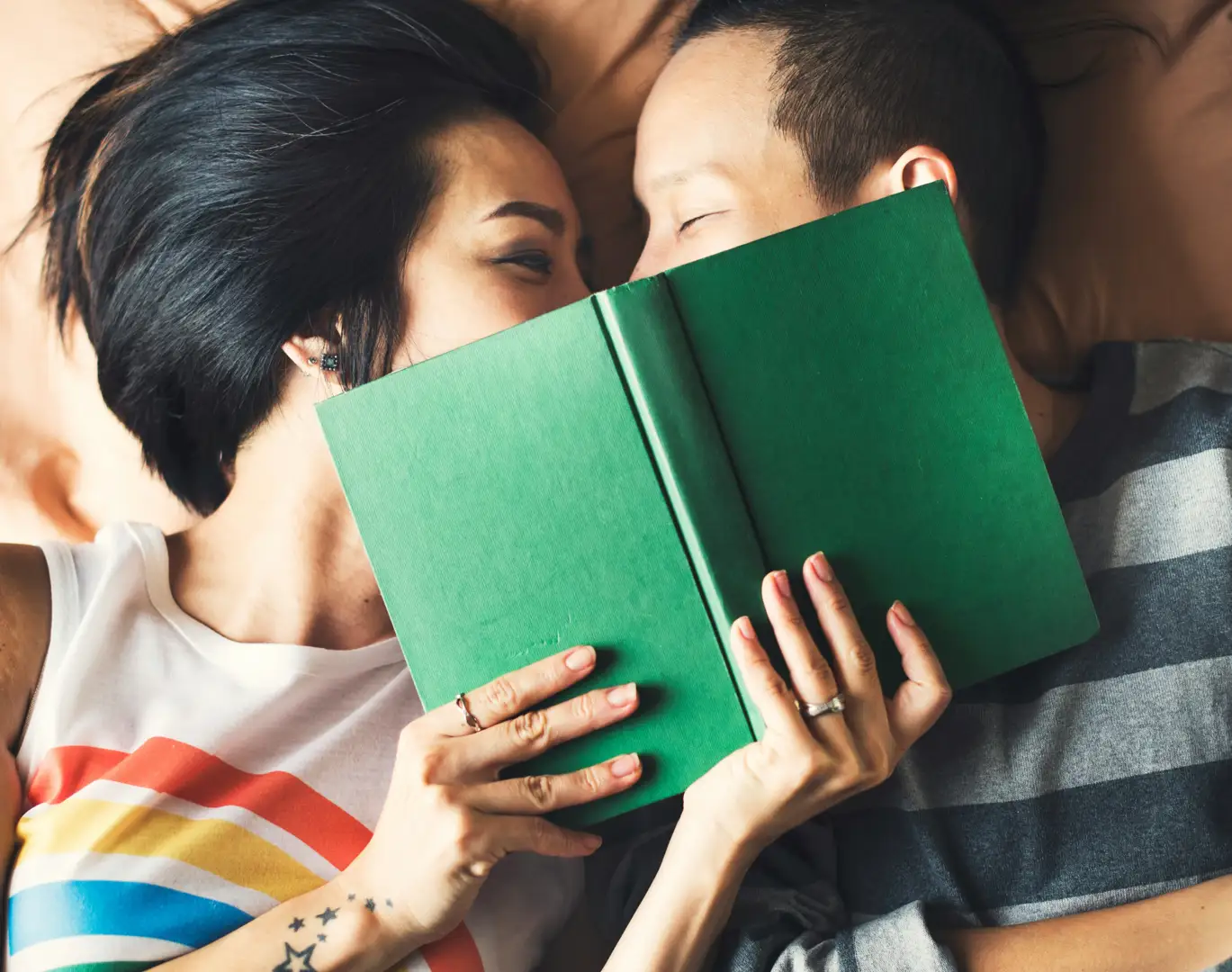 Happy couple - book about using sex as a tool to communicate
