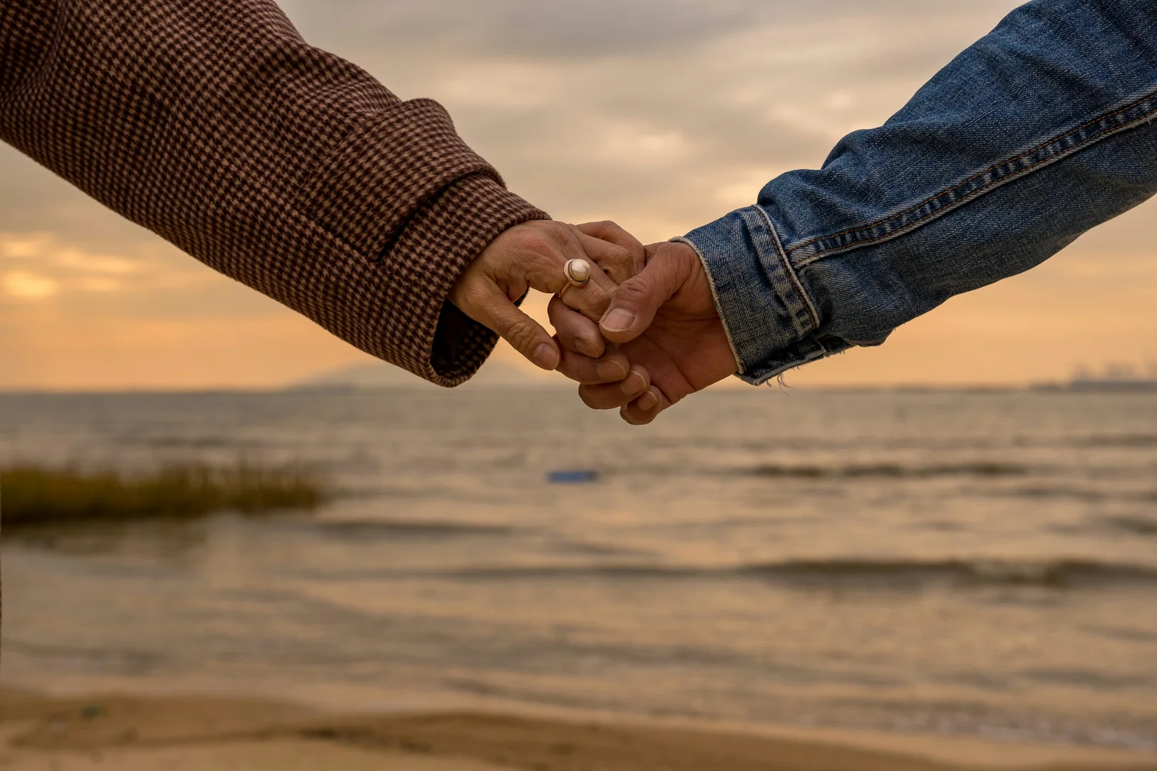 couple engaging in a daily ritual of connection over coffee