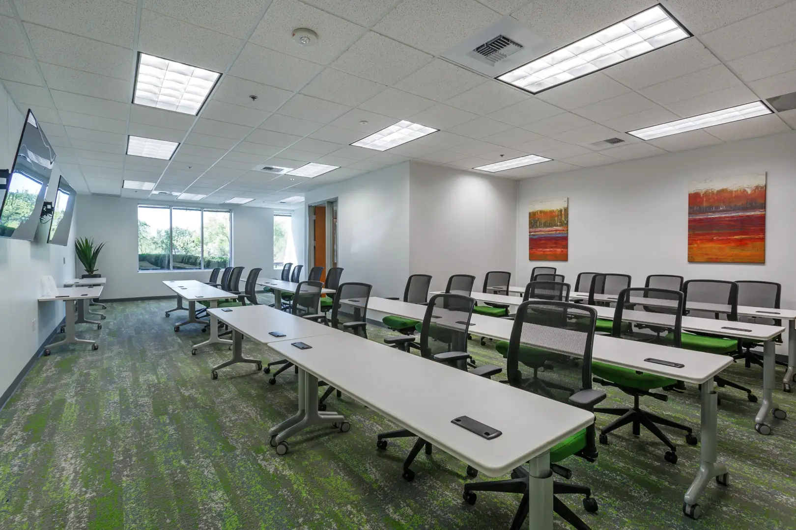 training room in a well maintained office property - Property Management Folsom
