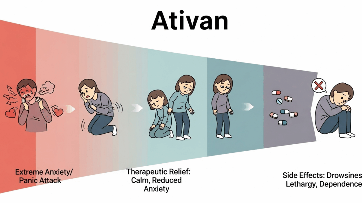 Person experiencing anxiety or physical discomfort - ativan withdrawal symptoms
