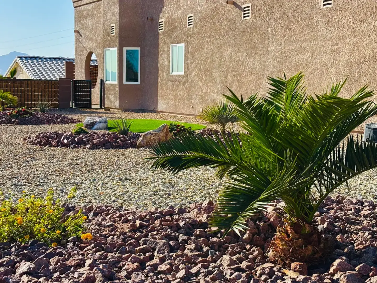 professionally graded desert landscape Lake Havasu