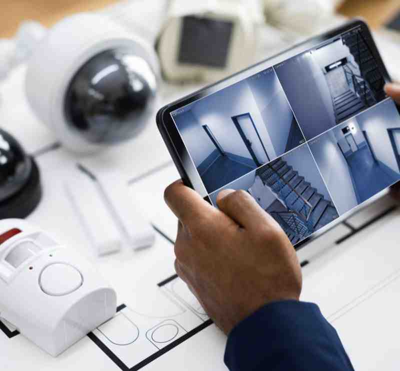 Surveillance cameras installed for property security