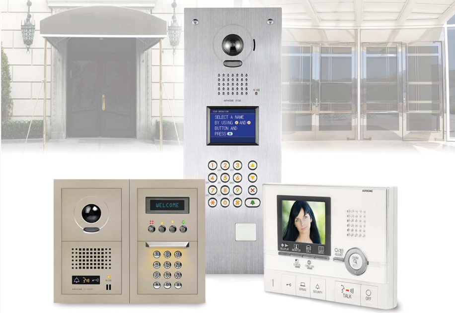 side-by-side comparison of audio-only and video intercom units - what to know on intercom installation services