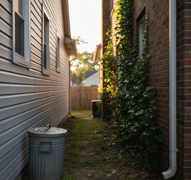 gap between two houses