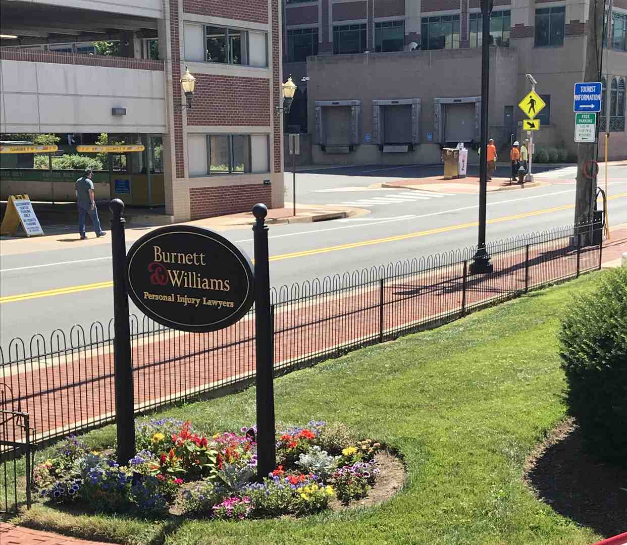 bike lane sign next to a city street in Virginia - Electric scooter accident bike lane sign next to a city street in Virginia - Electric scooter accident