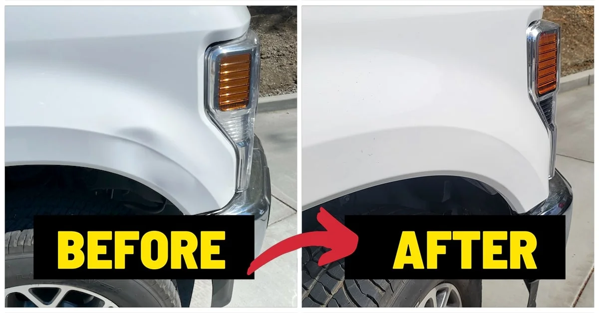 Restoration of a vehicle hood covered in dozens of small hail stone impacts - car dent removal Restoration Of A Vehicle Hood Covered In Dozens Of Small Hail Stone Impacts - Car Dent Removal