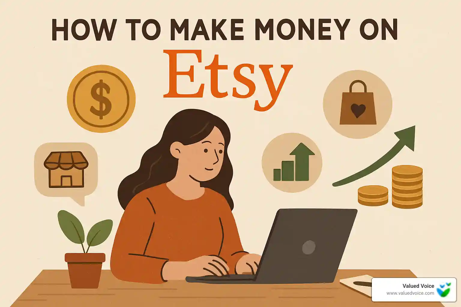 Ideal product listing showing optimized title, professional photography, detailed descriptions, and strategic use of all 13 tags - how to make money on etsy
