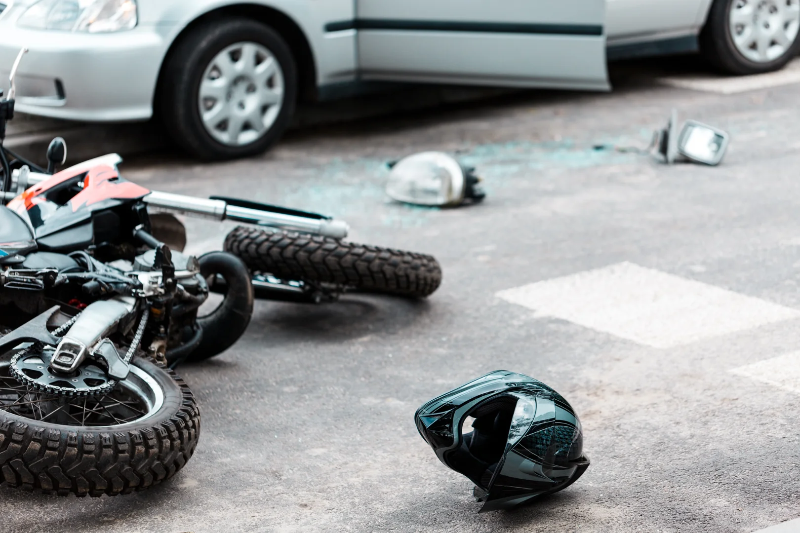 Accident scene documentation after a Houston motorcycle crash Accident scene documentation after a Houston motorcycle crash