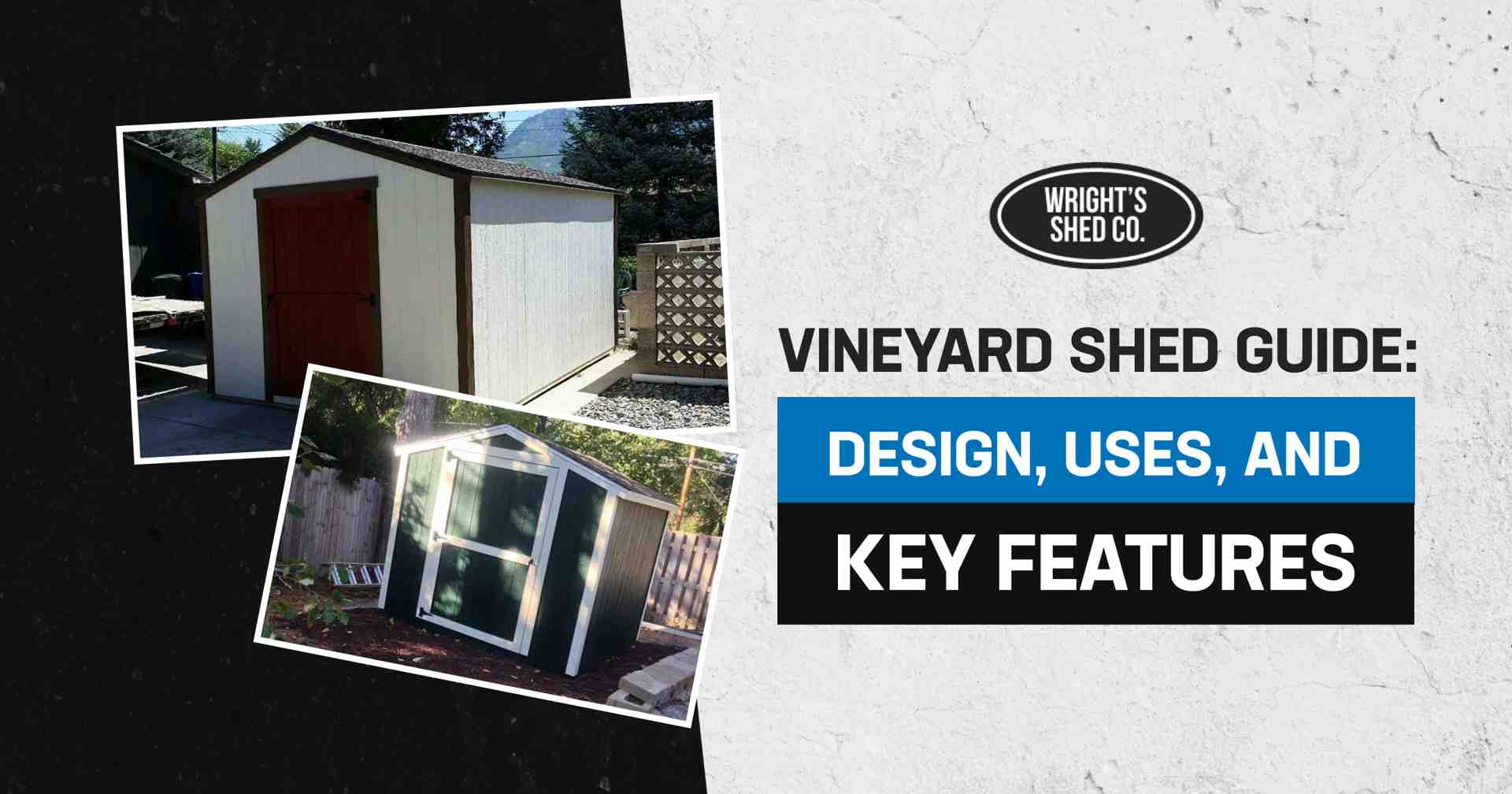 Vineyard Shed Guide: Design, Uses, and Key Features Vineyard shed examples showing classic wood shed designs with double doors, clean siding, and compact layouts for backyard storage and style.