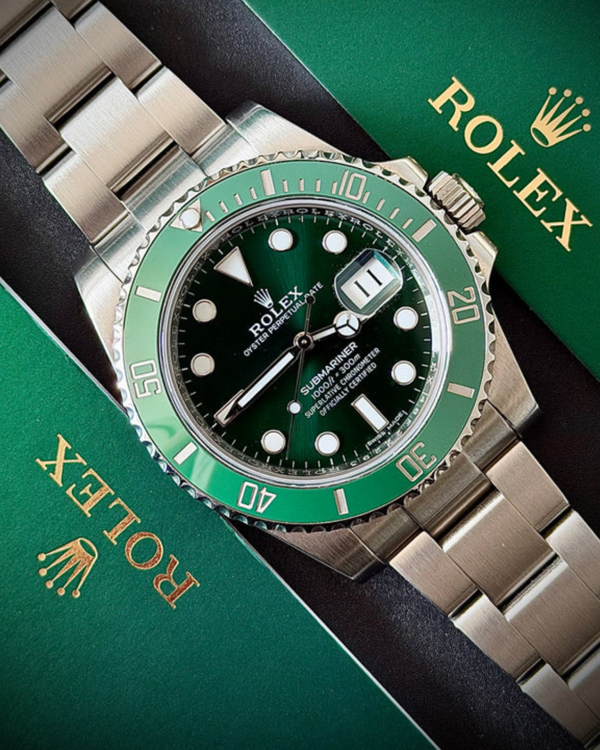 A Rolex watch. A Rolex watch.
