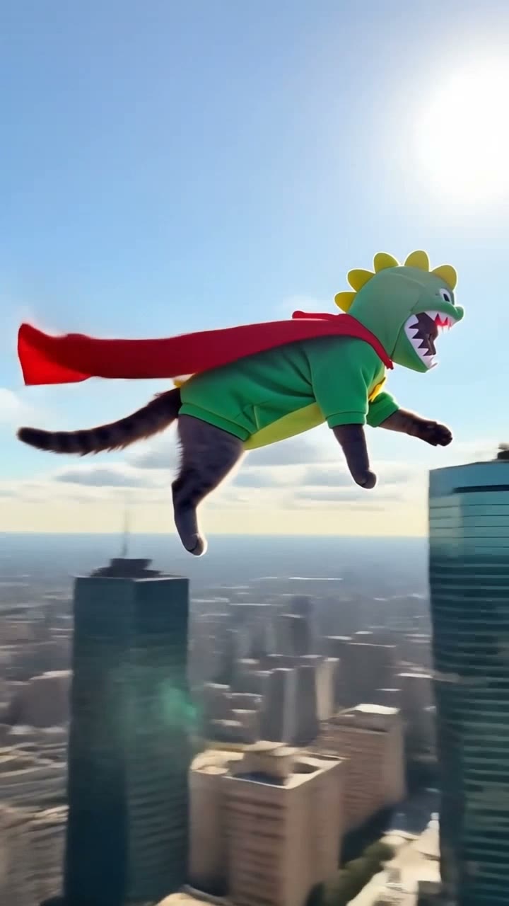 Super Pet Takes Flight — AI video template