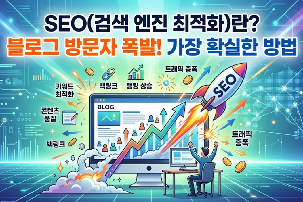 📝 [SEO 기초 칼럼] SEO(검색 엔진 최적화)란? 블로그 방문자를 폭발시키는 가장 확실한 방법