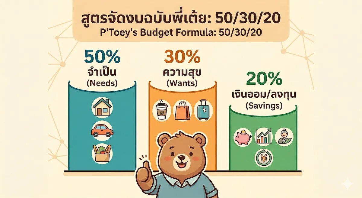 สูตรจัดงบแบบไม่ทรมานตัวเอง