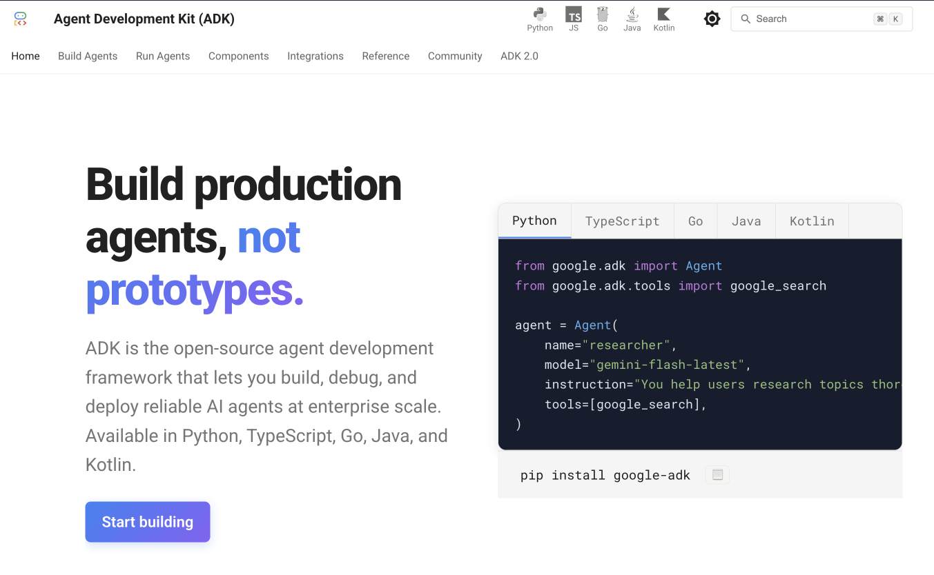 Agentic AI: ADK (Agent Development Kit)
