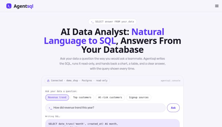 Agentic AI: Agentsql