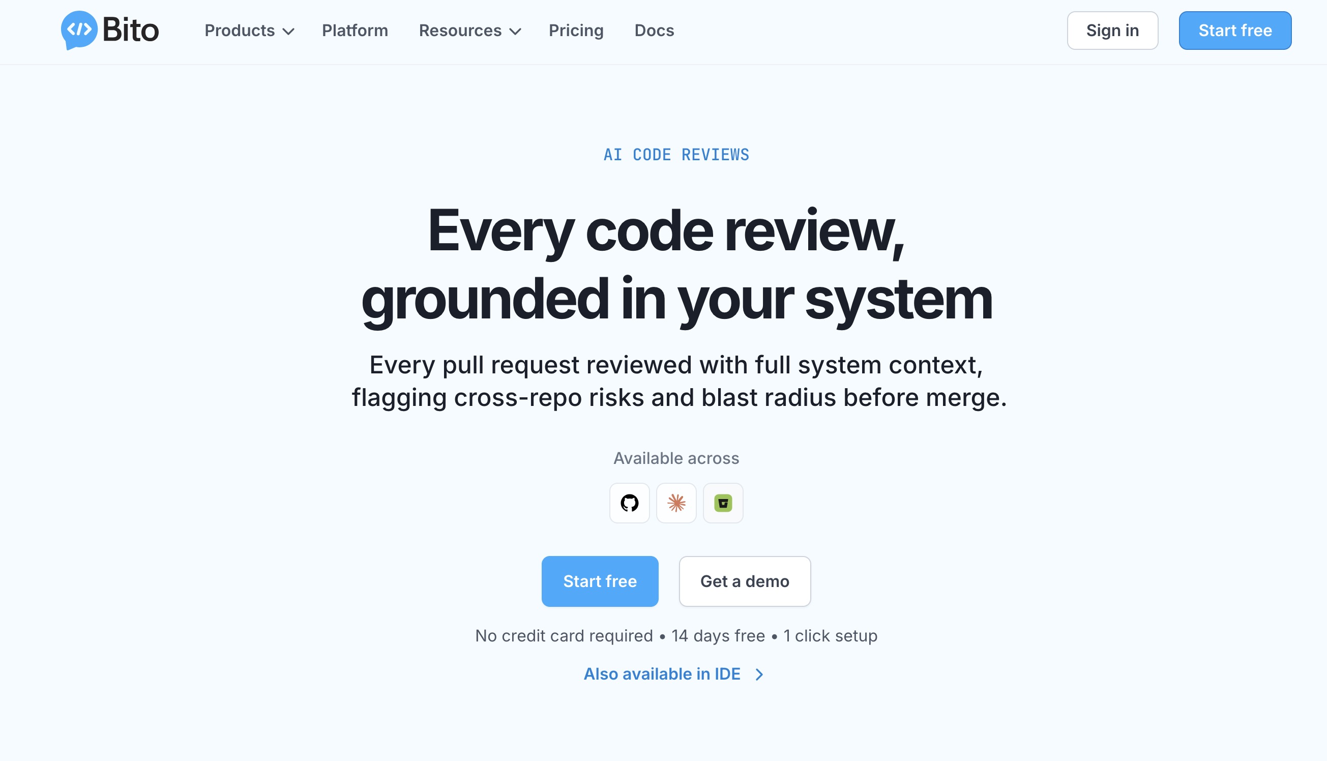 Bito AI Code Review Agent AI Agent