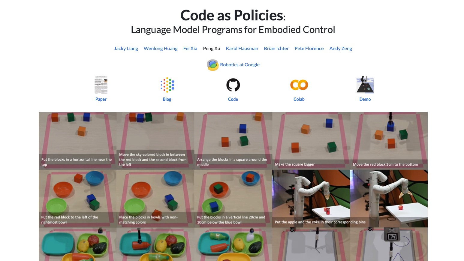 Code as Policies