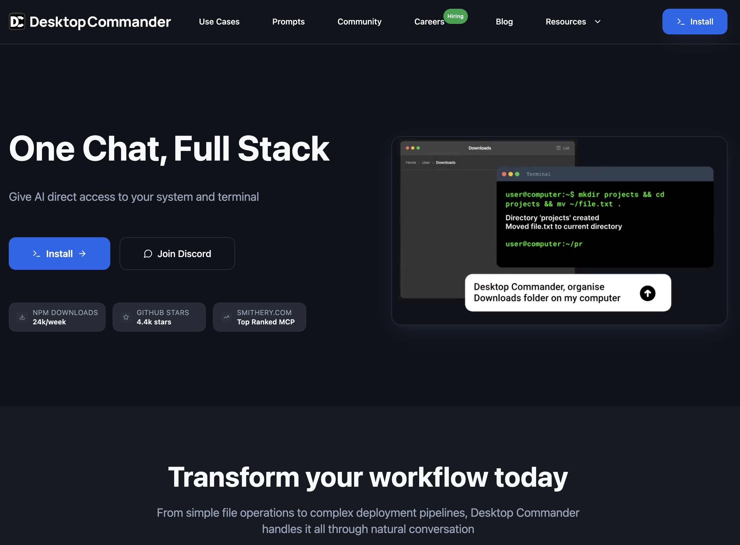AI Agent Desktop Commander MCP