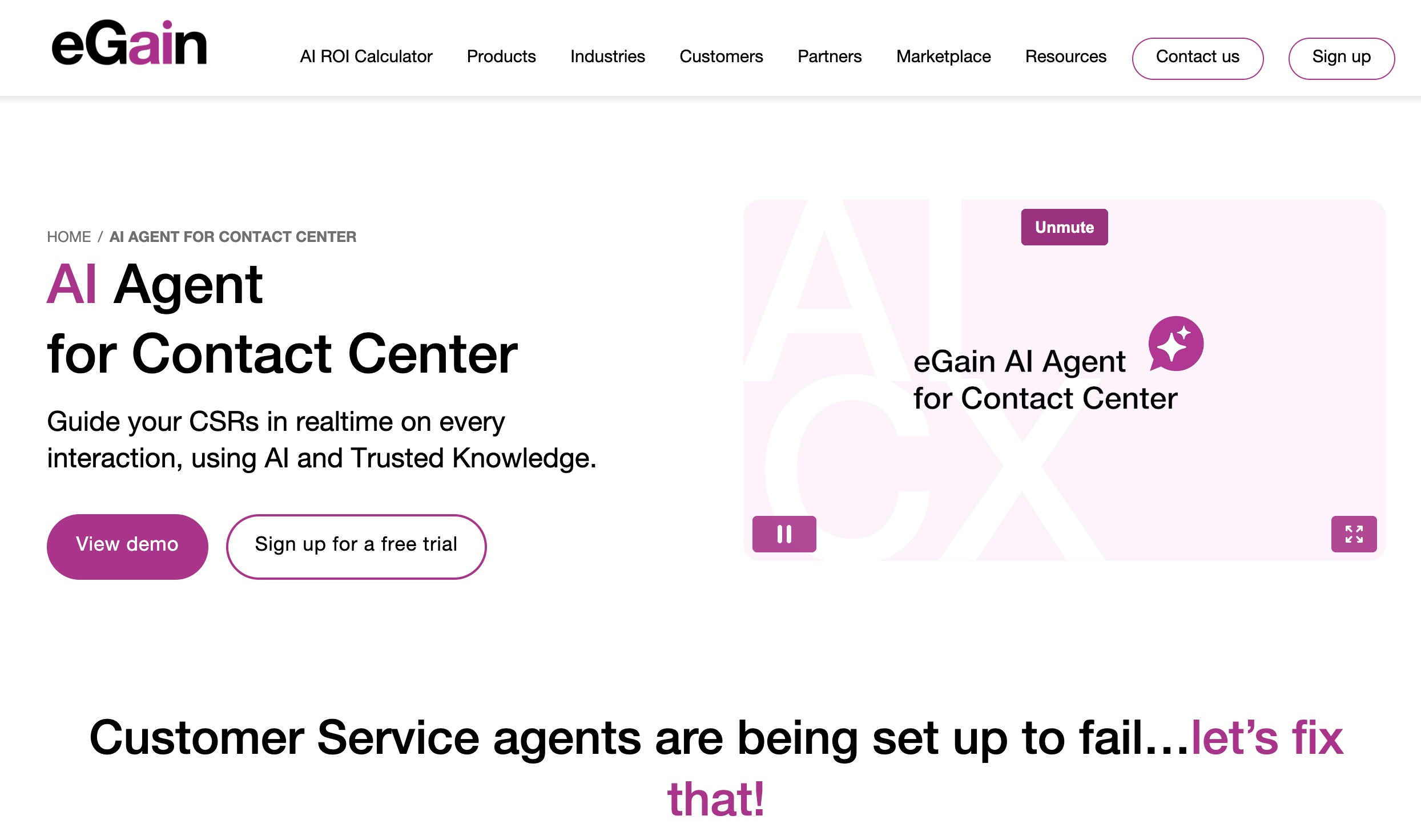 eGain AI Agent for Contact Center AI Agent