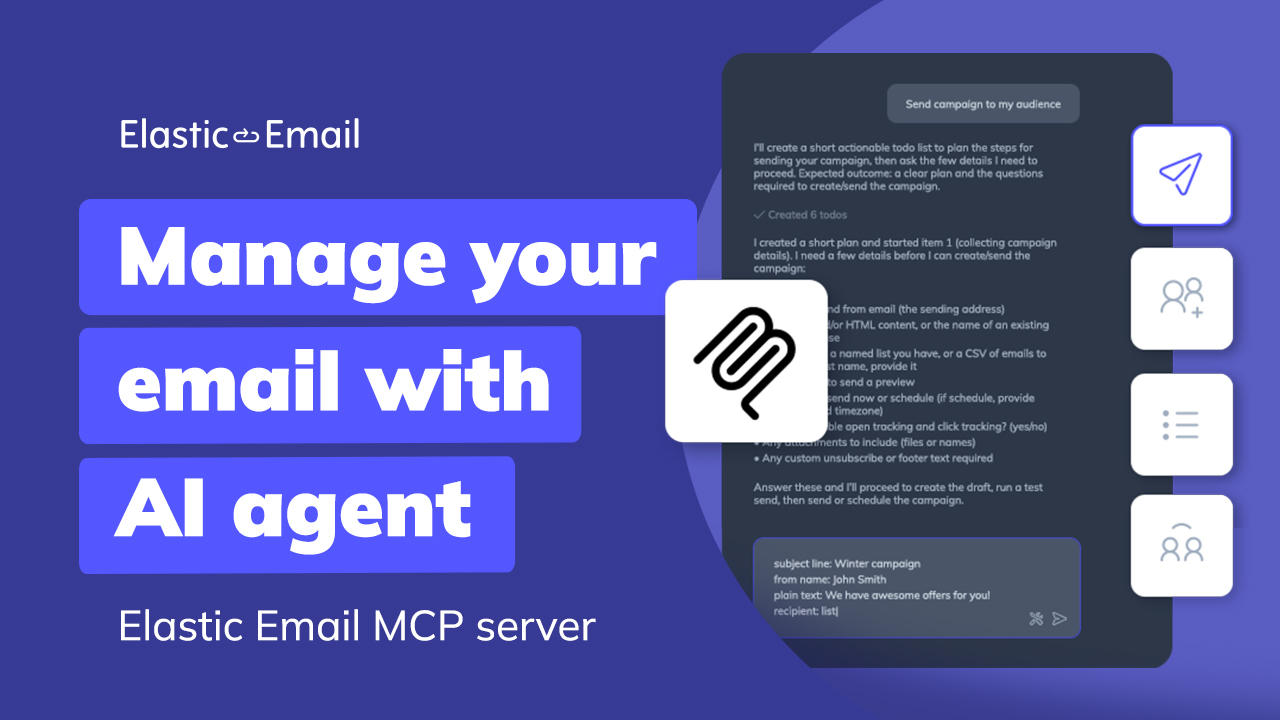 AI Agent Elastic Email MCP Server