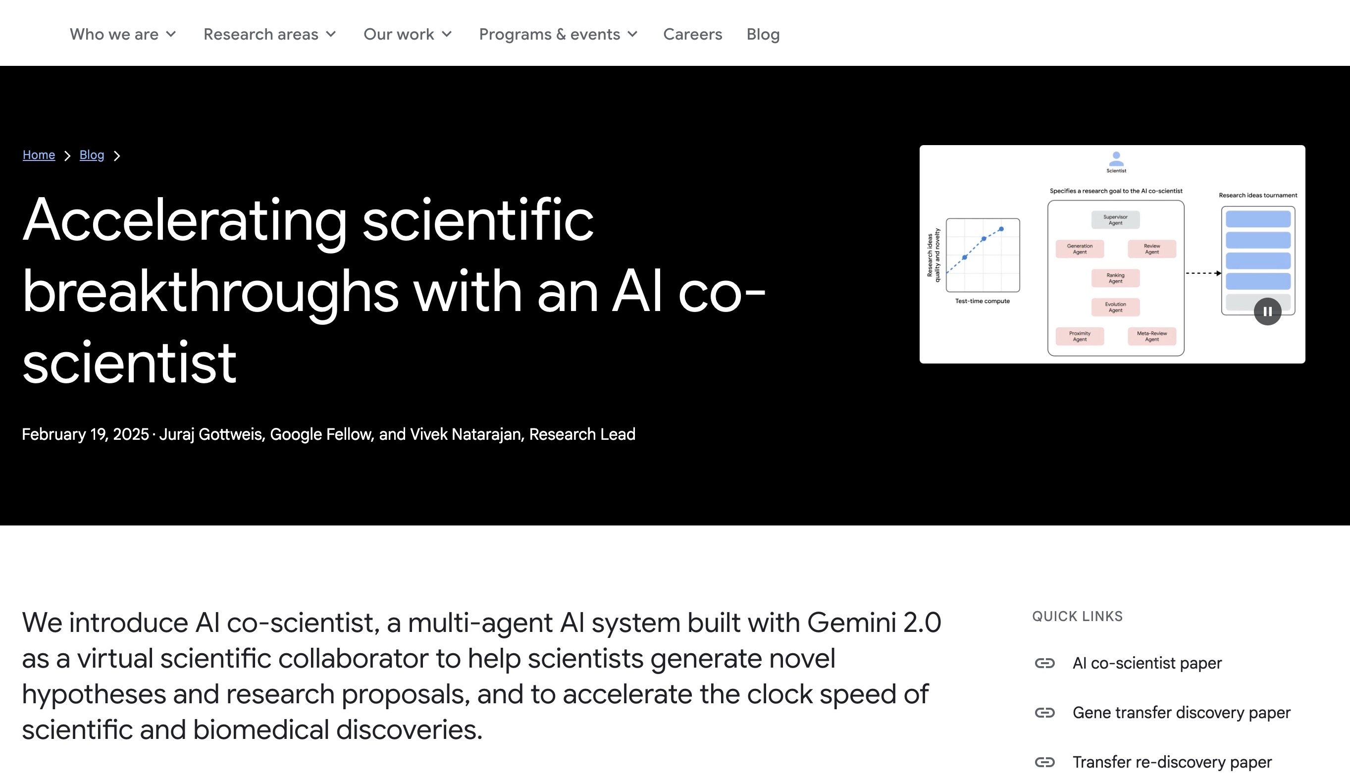 AI Agent Google AI Co-Scientist