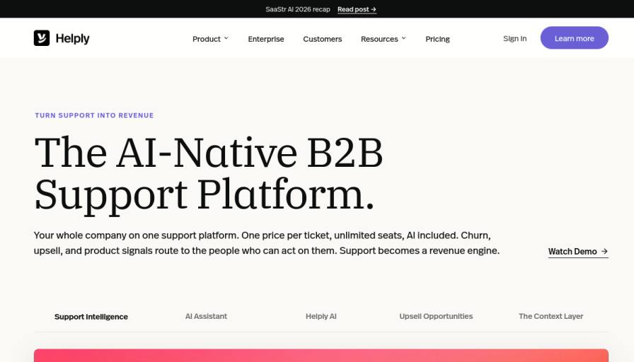 Helply AI Support Platform AI Agent