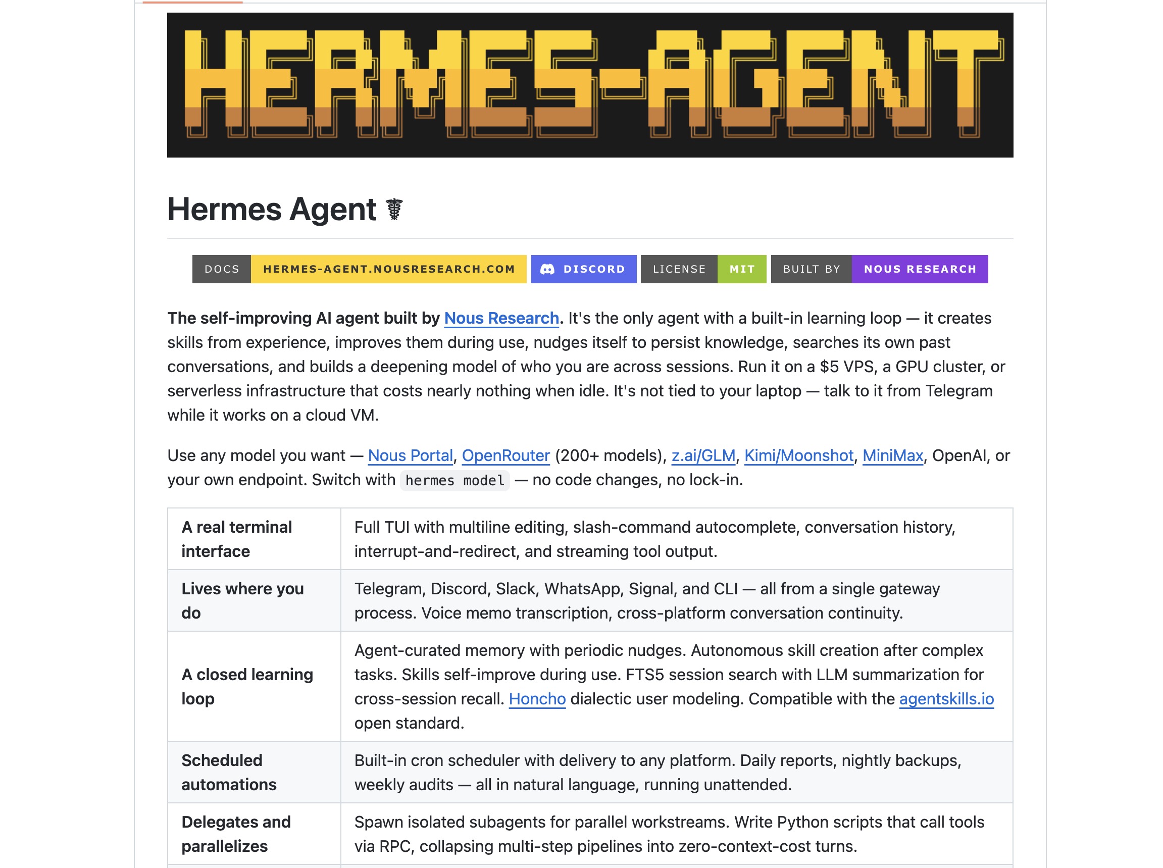 Agentic AI: Hermes Agent