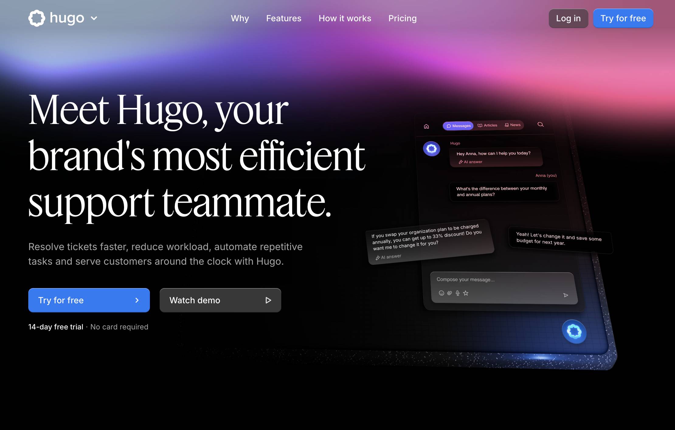 Hugo AI Agent AI Agent