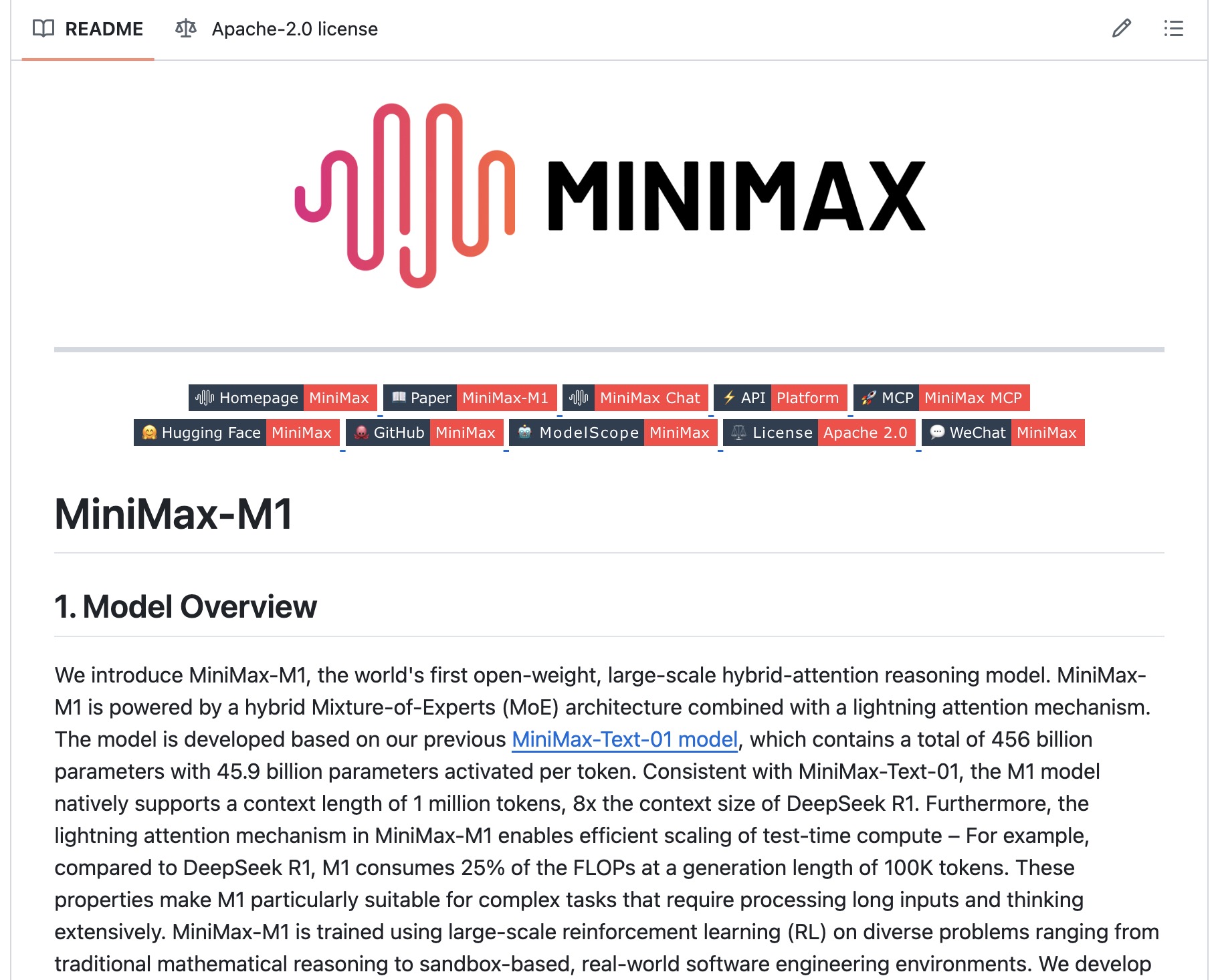 AI Agent MiniMax‑M1