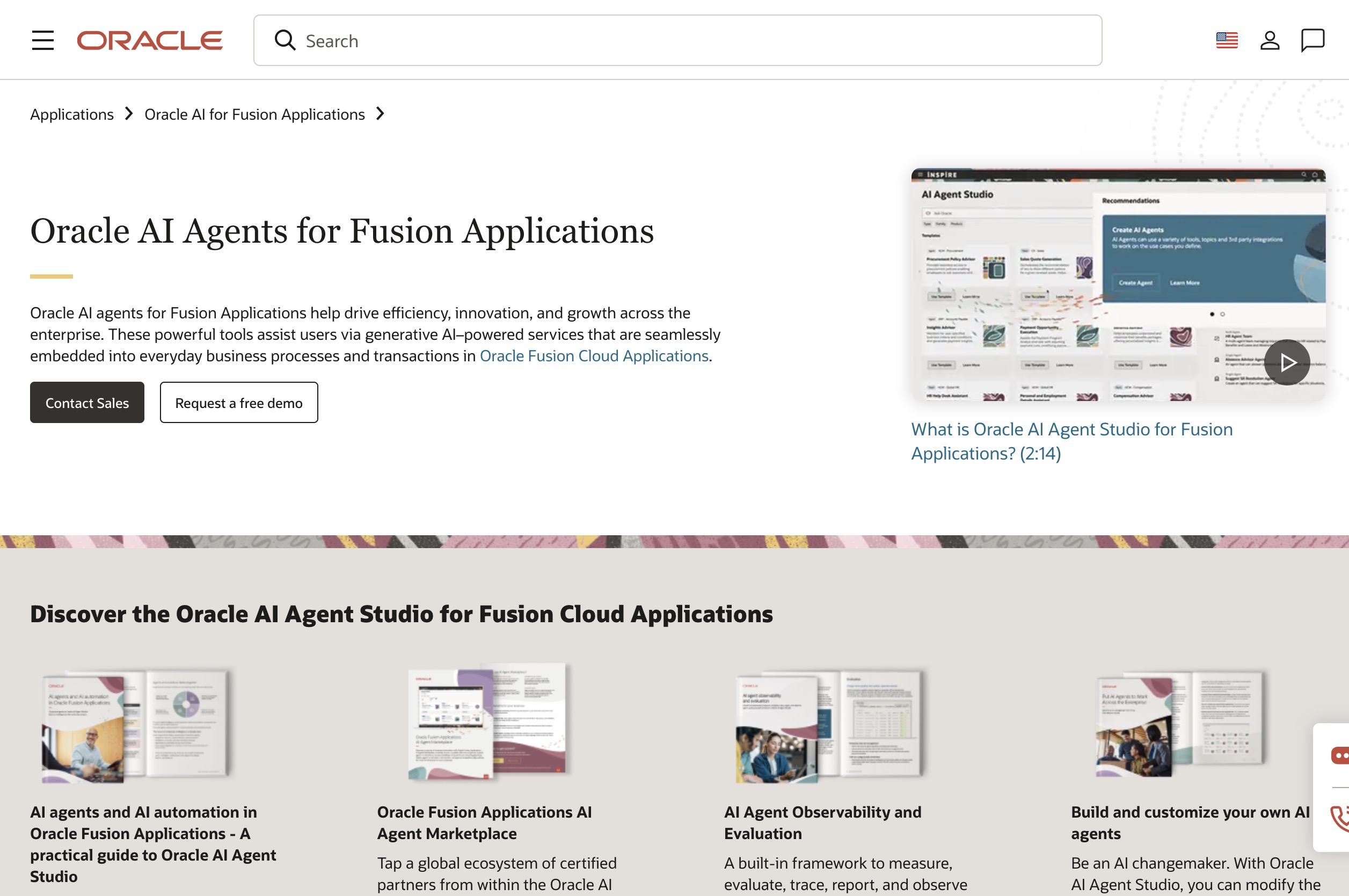 Oracle AI Agent Studio AI Agent