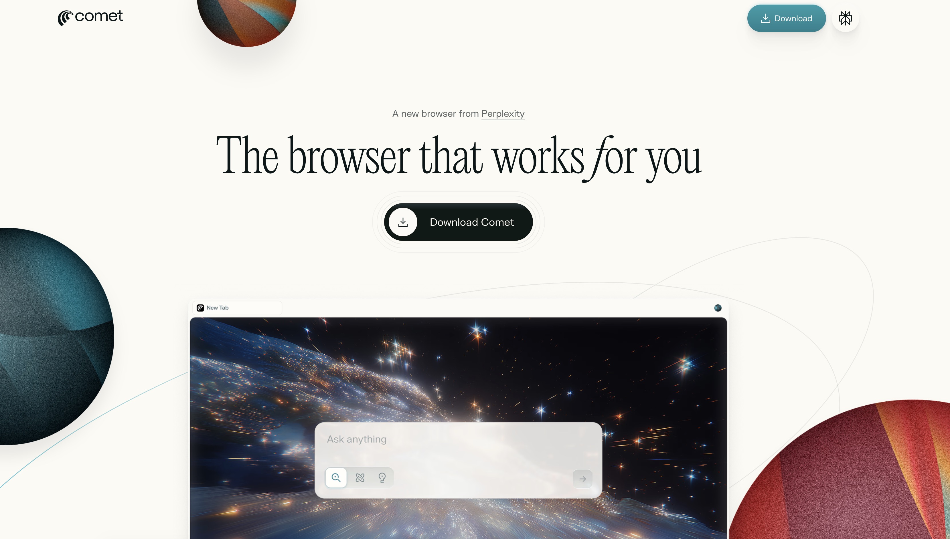 Agentic AI: Comet (Perplexity)