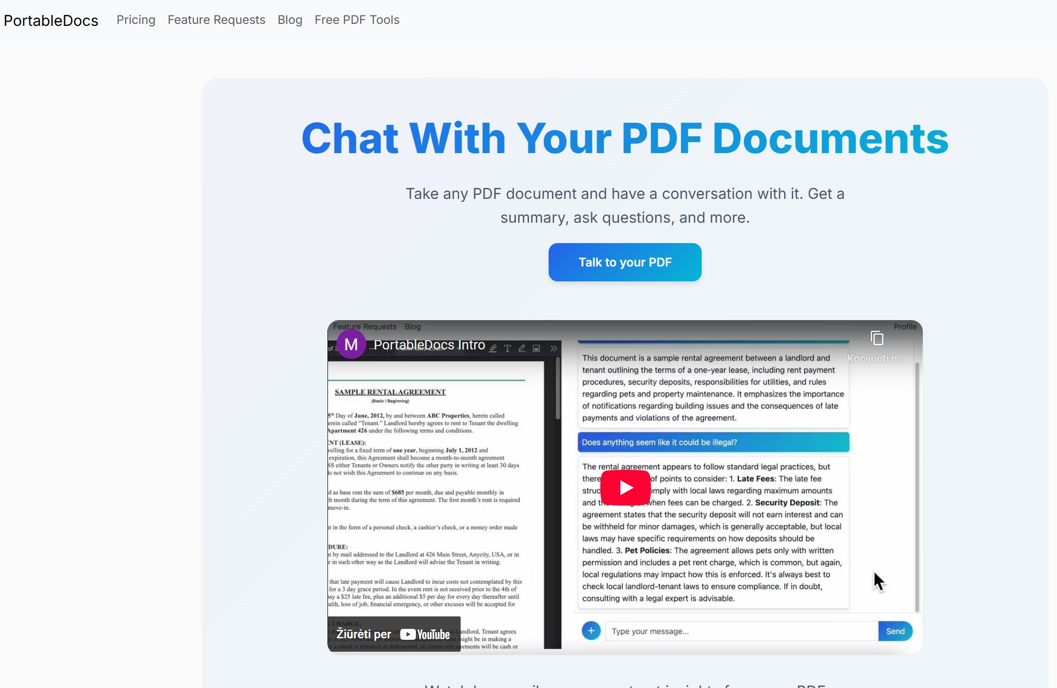 AI Agent PortableDocs