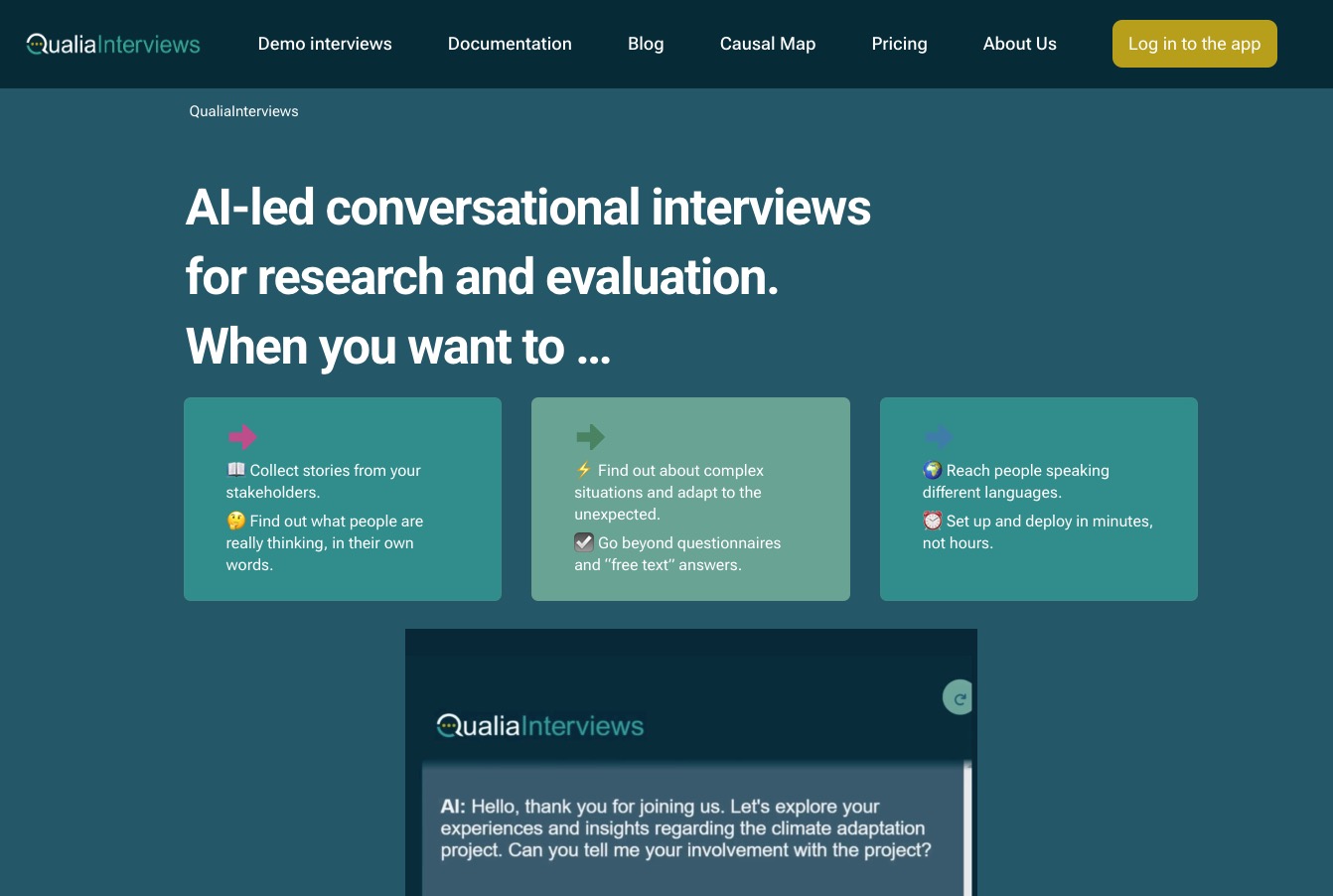 Agentic AI: QualiaInterviews