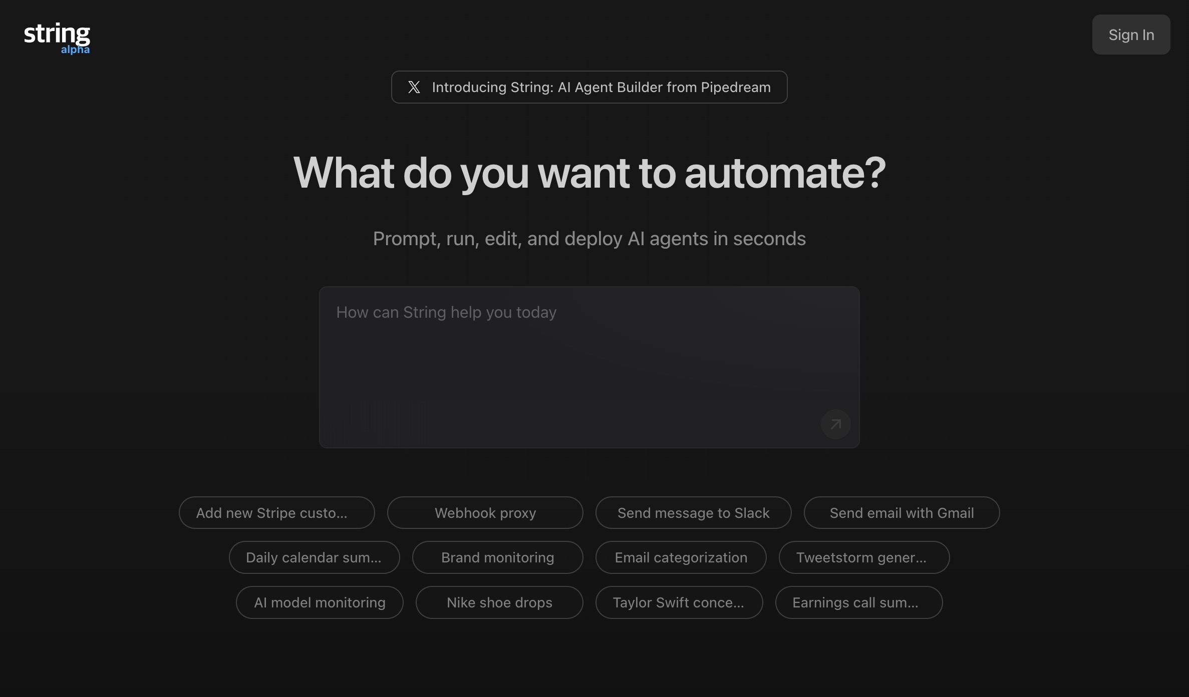 AI Agent String.com
