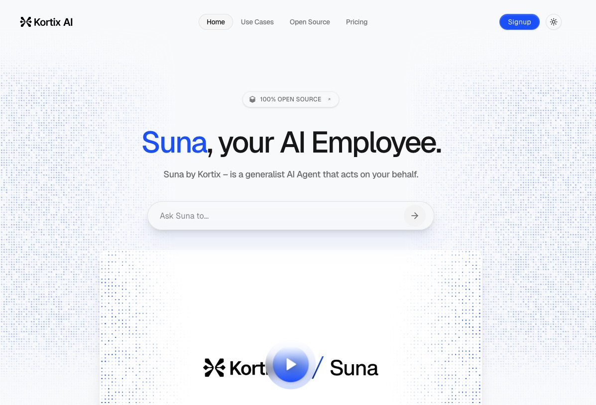 Agentic AI: Suna by Kortix AI