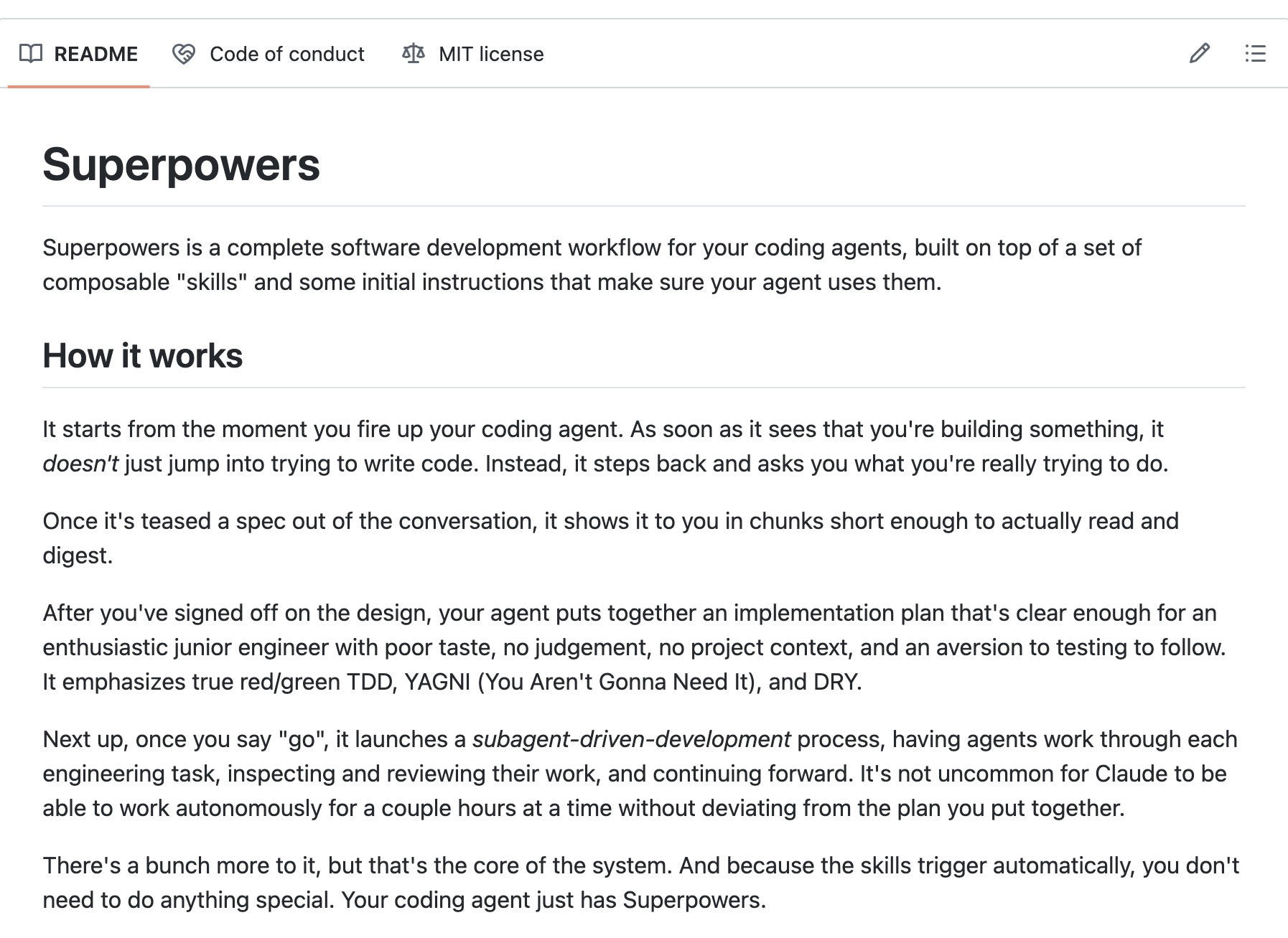Superpowers AI Agent