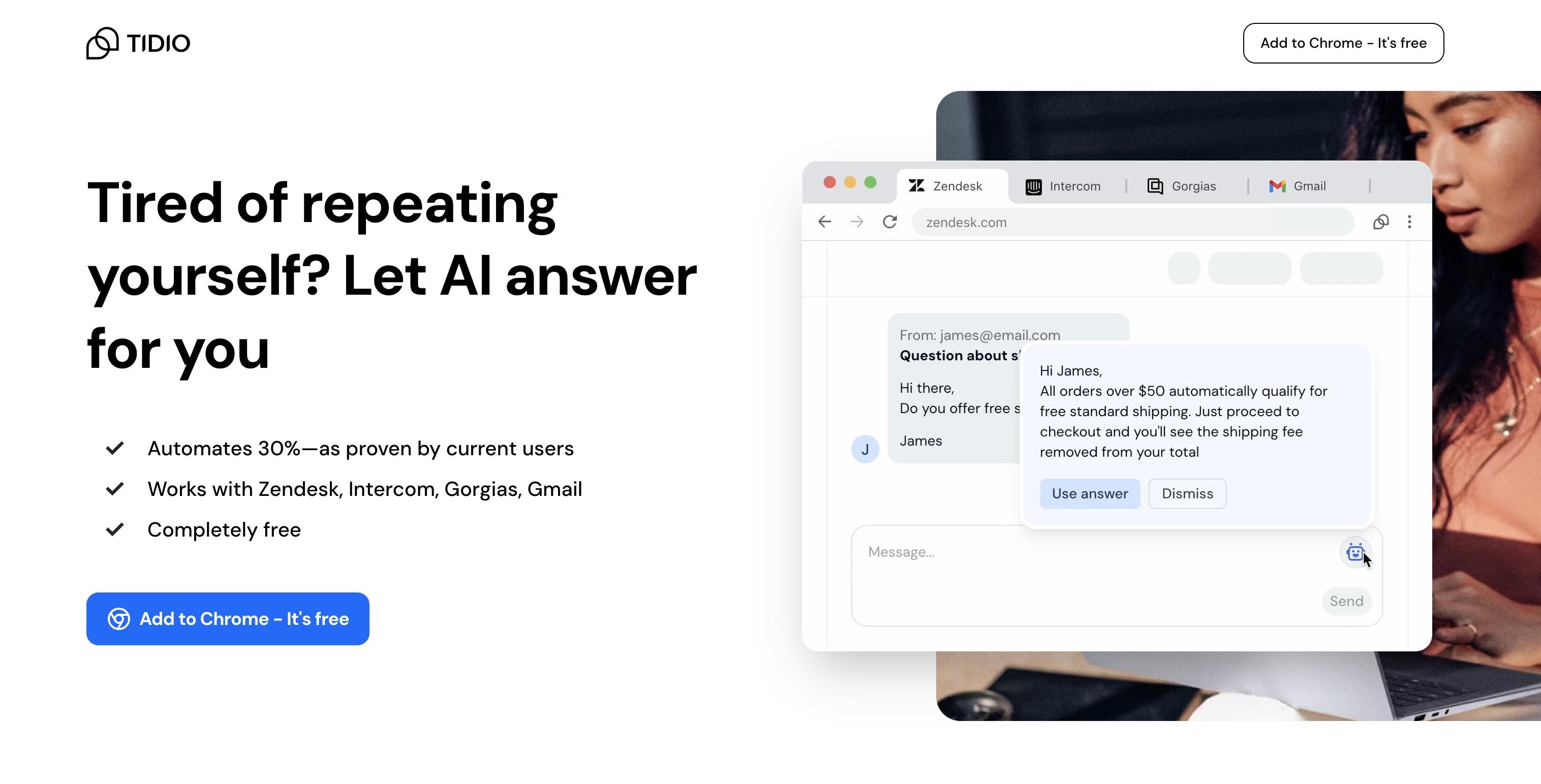Agentic AI: Tidio Copilot