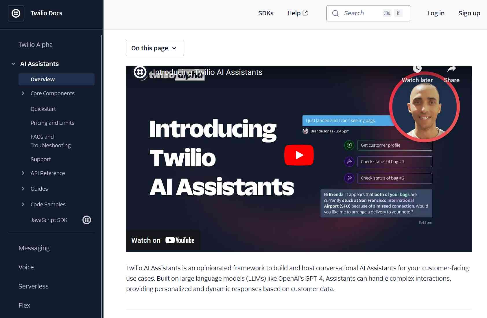 Twilio AI Assistants