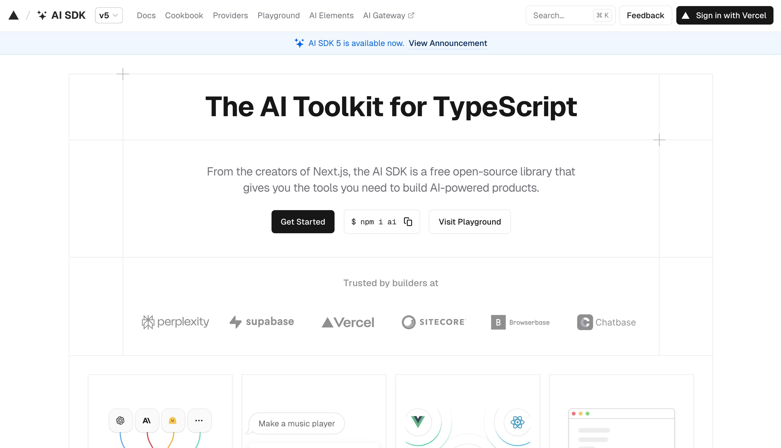 Vercel AI SDK AI Agent