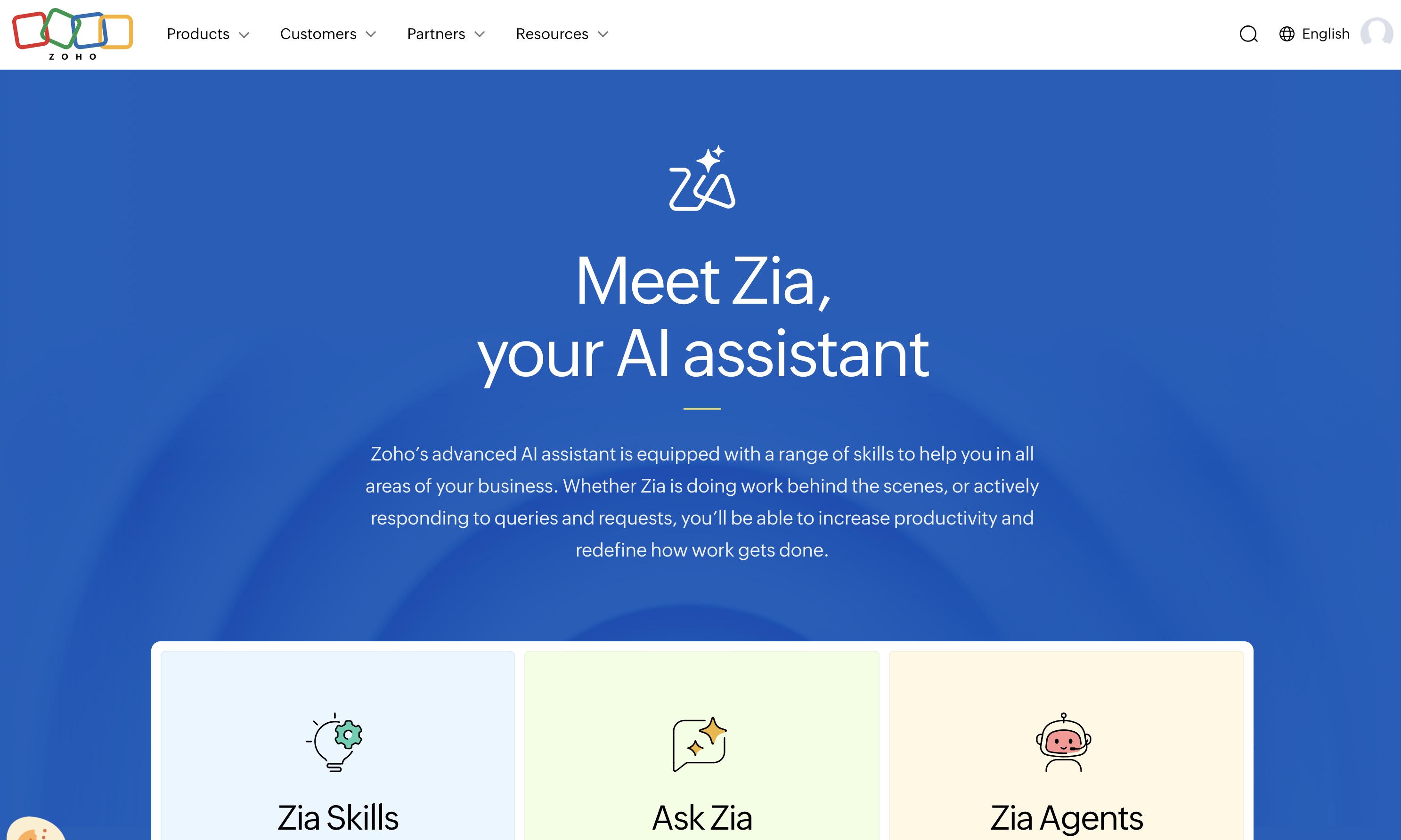 AI Agent Zoho Zia