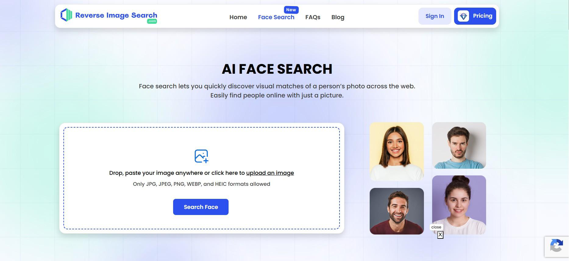 ReverseImageSearch.com AI Face Search
