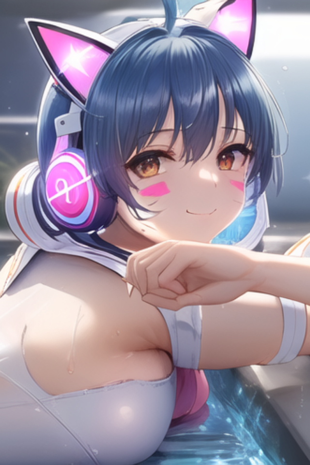 青髪ショート猫耳水着さん その2のカバー画像
